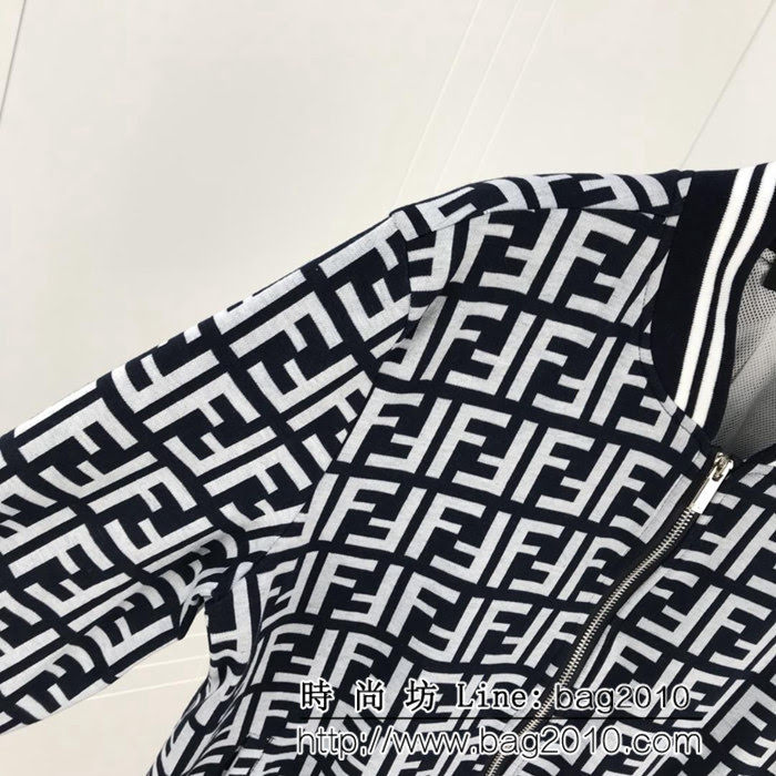 FENDI芬迪 18ss秋冬新款 全身FF提花字母 夾克外套 男女同款 ydi1600